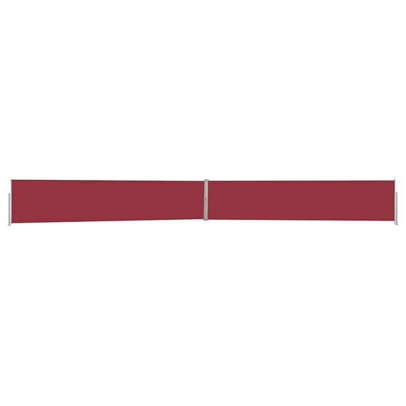 vidaXL Ausziehbare Seitenmarkise 140x1200 cm Rot