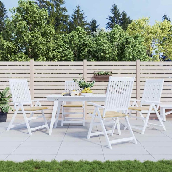 vidaXL Gartenstuhl-Sitzkissen 4 Stk. Beige 50x50x4 cm Stoff