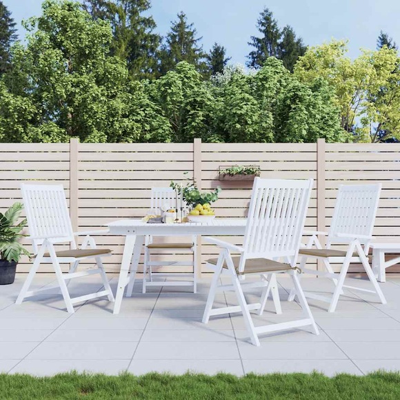 vidaXL Gartenstuhl-Sitzkissen 4 Stk. Taupe 50x50x4 cm Stoff