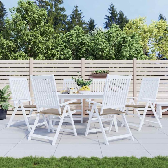 vidaXL Gartenstuhl-Sitzkissen 6 Stk. Taupe 40x40x4 cm Stoff