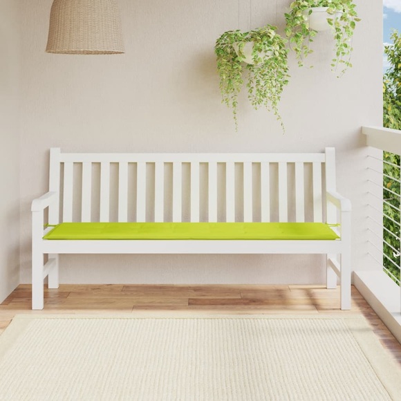 vidaXL Gartenbank-Auflage Hellgrün 180x50x4 cm Stoff