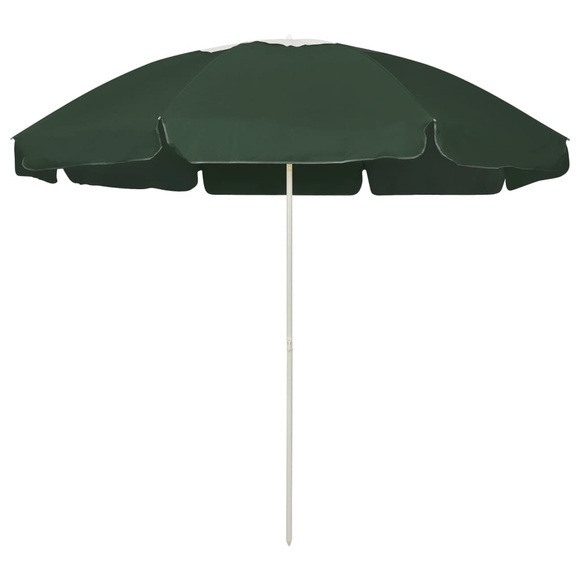vidaXL Strandschirm Grün 240 cm