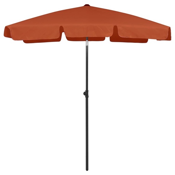 vidaXL Strandschirm Terracotta-Rot 180x120 cm