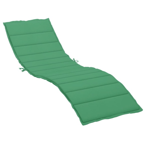 vidaXL Sonnenliegen-Auflage Grün 200x50x4 cm Stoff