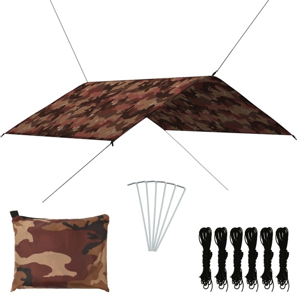 vidaXL Outdoor Tarp 4x4 m Camouflage