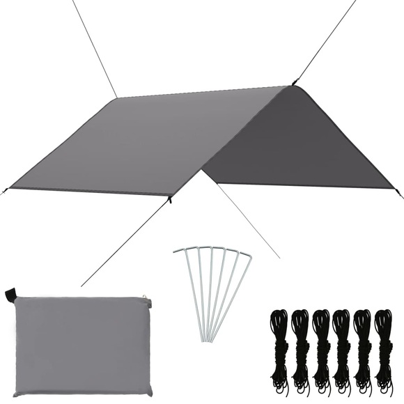 vidaXL Outdoor Tarp 3x2,85 m Grau