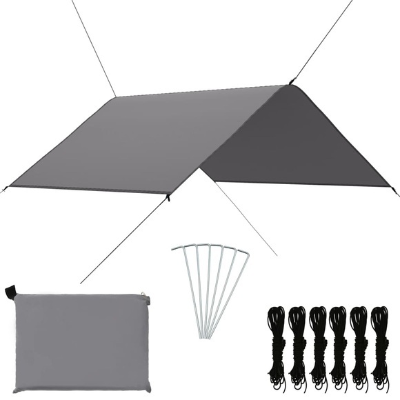 vidaXL Outdoor Tarp 3x2,85 m Grau