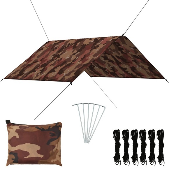vidaXL Outdoor Tarp 3x2,85 m Camouflage