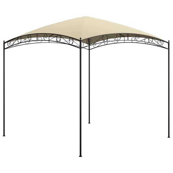 vidaXL Pavillon 3x3x2,65 m Cremeweiß 180 g/m²