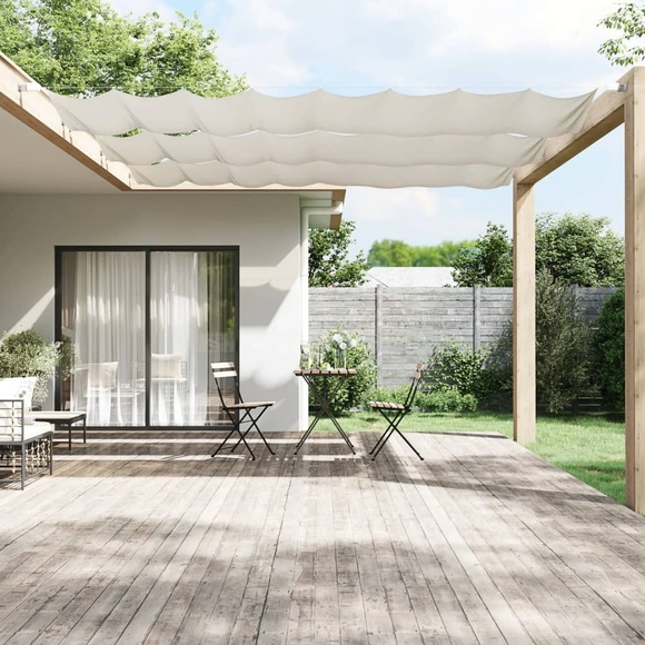 vidaXL Senkrechtmarkise Weiß 100x1200 cm Oxford-Gewebe