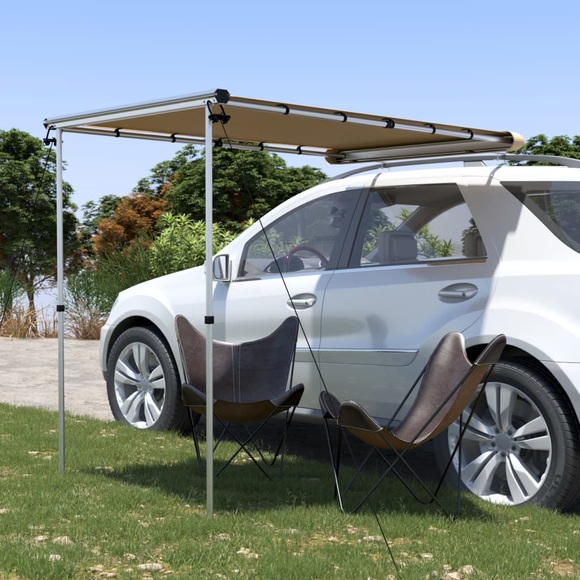 vidaXL Wohnwagen-Markise 1,2x2x2,15 m Beige