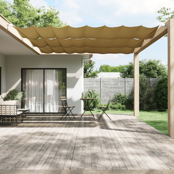 vidaXL Senkrechtmarkise Beige 180x1000 cm Oxford-Gewebe