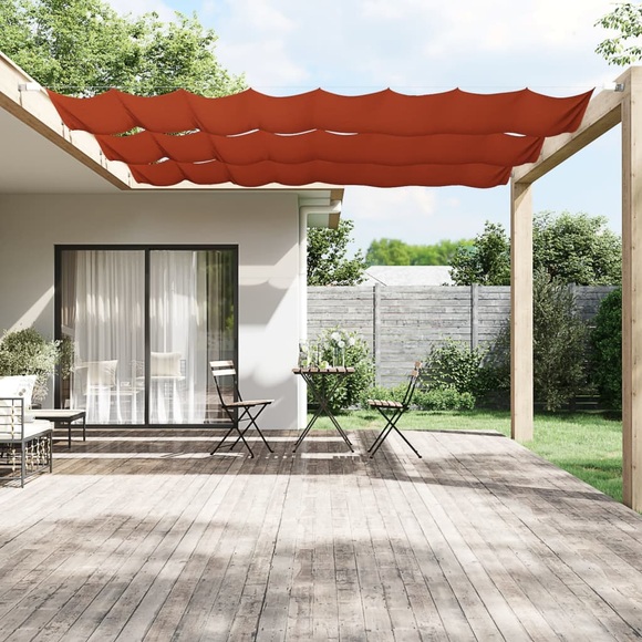 vidaXL Senkrechtmarkise Terrakotta 60x1000 cm Oxford-Gewebe