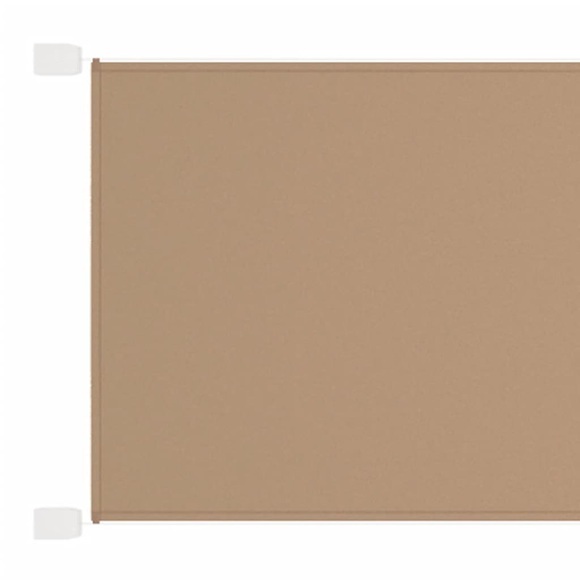 vidaXL Senkrechtmarkise Taupe 140x360 cm Oxford-Gewebe