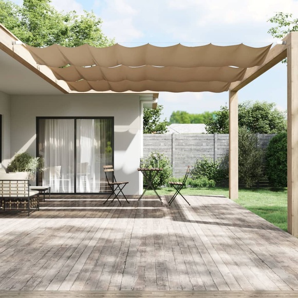 vidaXL Senkrechtmarkise Taupe 140x600 cm Oxford-Gewebe
