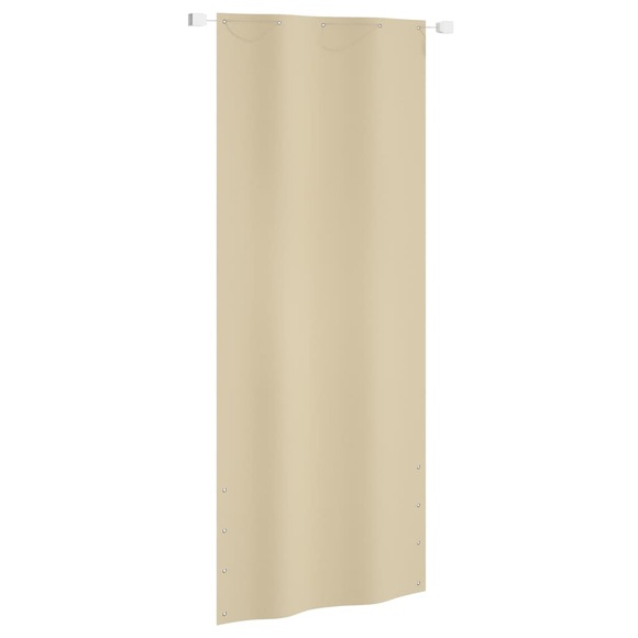 vidaXL Balkon-Sichtschutz Beige 100x240 cm Oxford-Gewebe