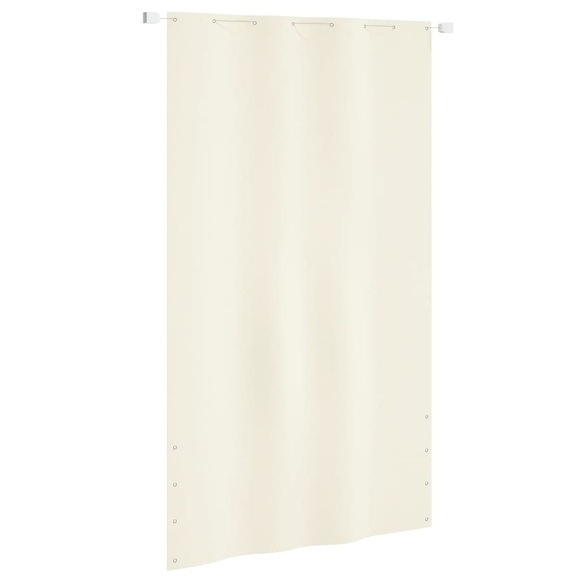 vidaXL Balkon-Sichtschutz Creme 140x240 cm Oxford-Gewebe
