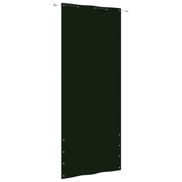 vidaXL Balkon-Sichtschutz Dunkelgrün 100x240 cm Oxford-Gewebe