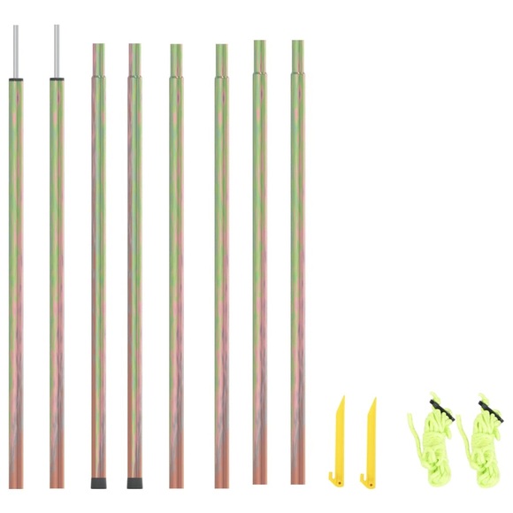 vidaXL Sonnensegel Stangen 2 Stk. 200 cm Verzinkter Stahl