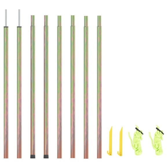 vidaXL Sonnensegel Stangen 2 Stk. 250 cm Verzinkter Stahl