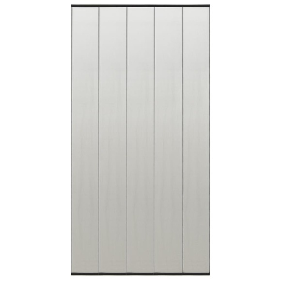 vidaXL Insektenschutz für Türen 5-tlg. Netzvorhang Schwarz 120x240 cm