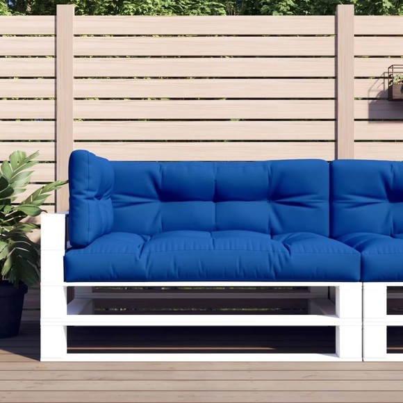 vidaXL Palettensofa-Auflagen 3 Stk. Königsblau