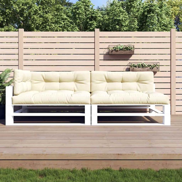 vidaXL Palettensofa-Auflagen 5 Stk. Creme