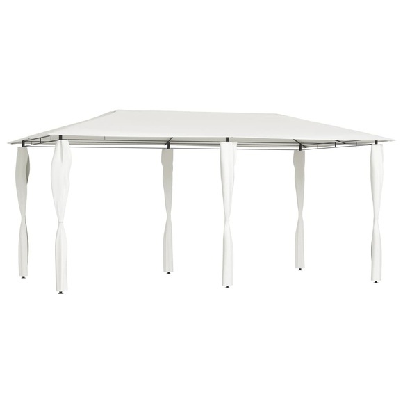 vidaXL Pavillon mit Seitenwand 3x6x2,6 m Creme 160 g/m²