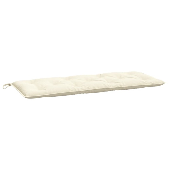 vidaXL Gartenbank-Auflage Cremeweiß 120x50x7 cm Stoff