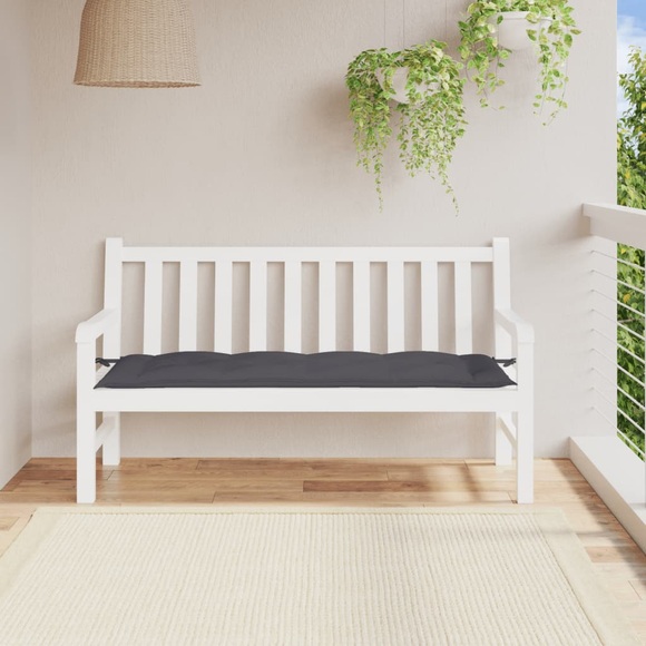 vidaXL Gartenbank-Auflage Anthrazit 150x50x7 cm Stoff