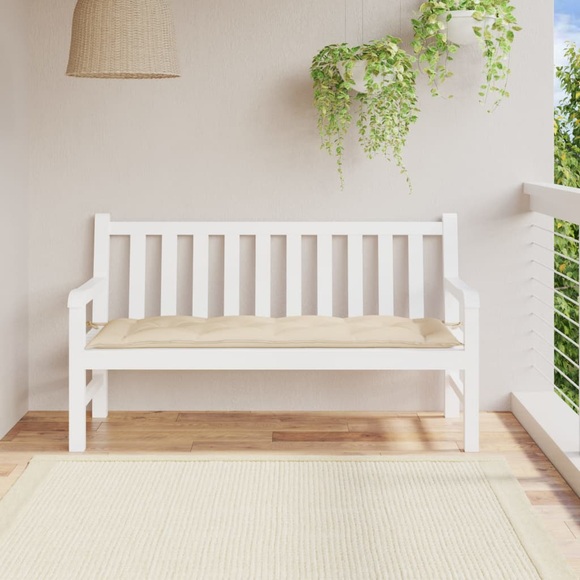 vidaXL Gartenbank-Auflage Beige 150x50x7 cm Stoff