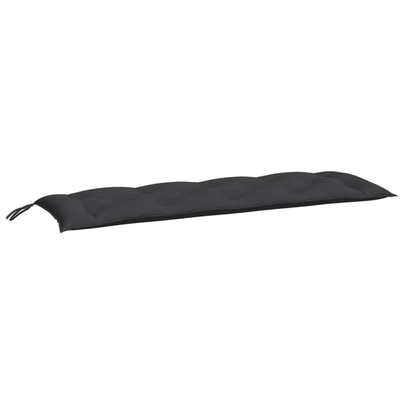 vidaXL Gartenbank-Auflage Schwarz 150x50x7 cm Stoff