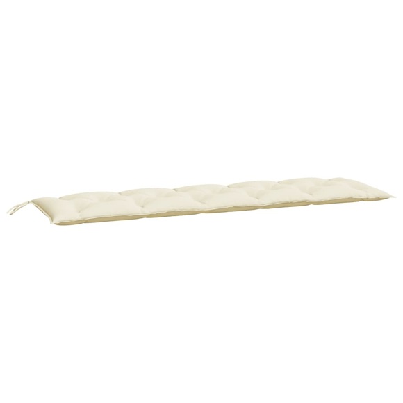 vidaXL Gartenbank-Auflage Cremeweiß 180x50x7 cm Stoff