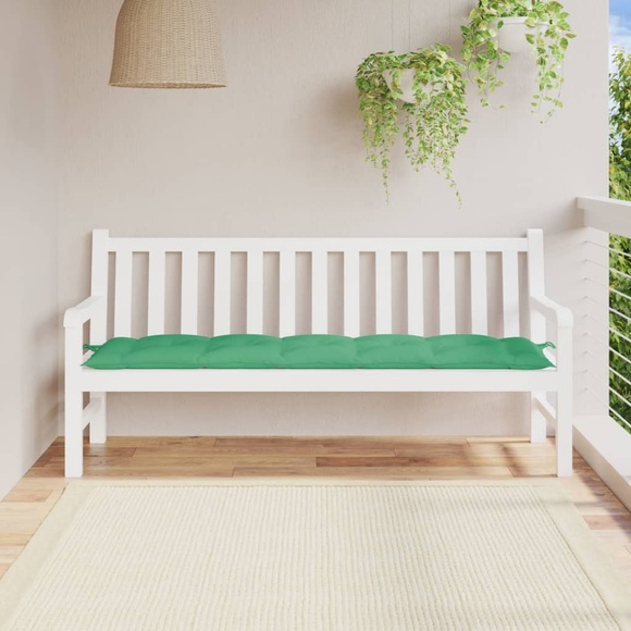 vidaXL Gartenbank-Auflage Grün 180x50x7 cm Stoff