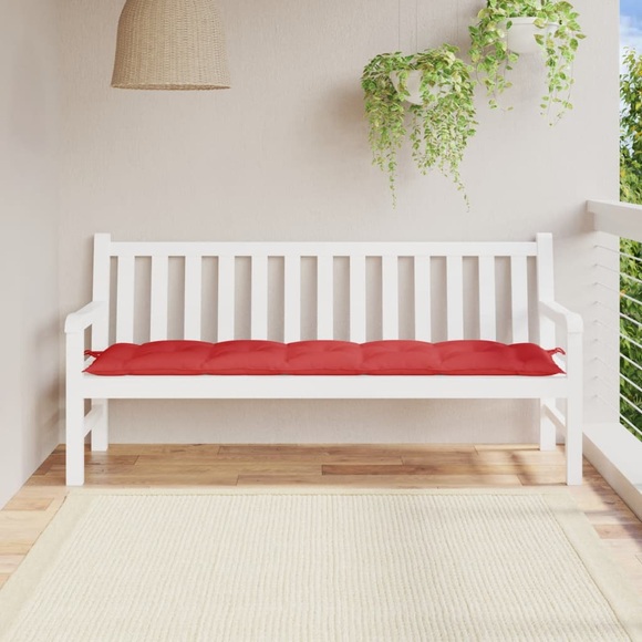 vidaXL Gartenbank-Auflage Rot 180x50x7 cm Stoff