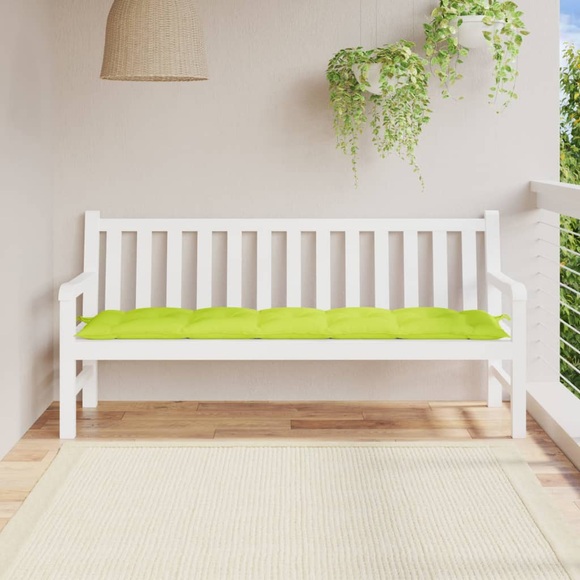 vidaXL Gartenbank-Auflage Hellgrün 180x50x7 cm Stoff