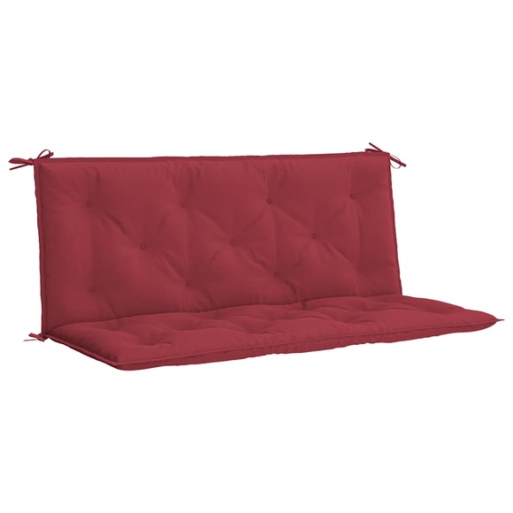 vidaXL Auflage für Hollywoodschaukel Weinrot 120 cm Stoff