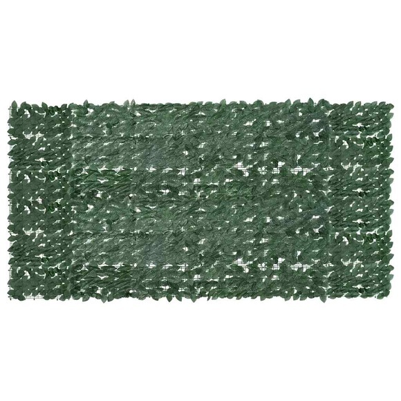 vidaXL Balkon-Sichtschutz mit Dunkelgrünen Blättern 300x150 cm