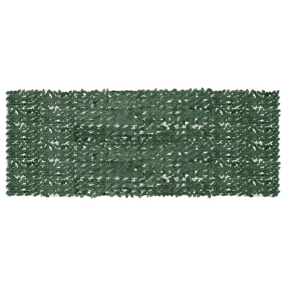 vidaXL Balkon-Sichtschutz mit Dunkelgrünen Blättern 400x150 cm