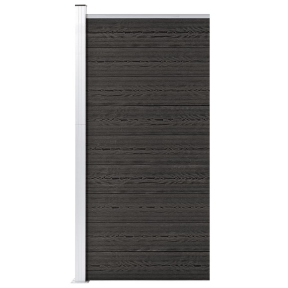 vidaXL Zaunelement WPC 95x186 cm Grau