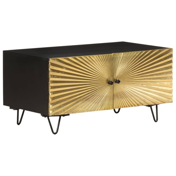 vidaXL Couchtisch 90x50x45 cm Mango Massivholz