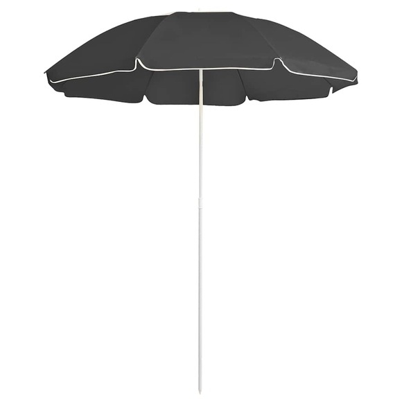 vidaXL Sonnenschirm mit Stahlmast Anthrazit 180 cm
