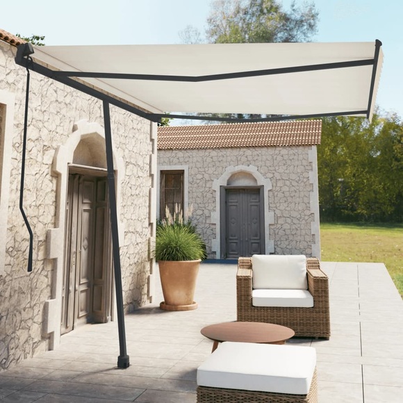 vidaXL Stützen für Markisen Anthrazit 300x245 cm Eisen