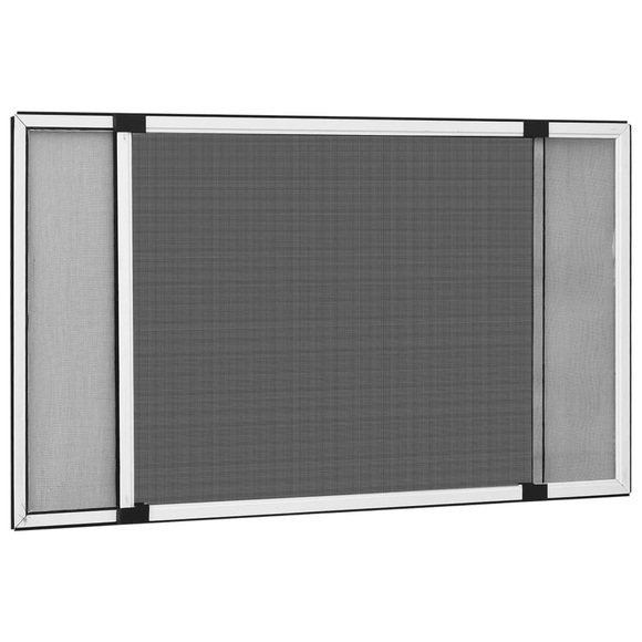 vidaXL Ausziehbarer Insektenschutz für Fenster Weiß (100-193)x75 cm