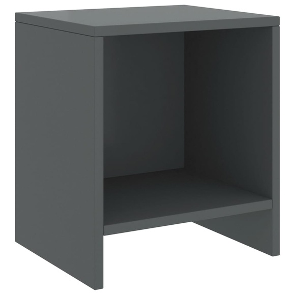 vidaXL Nachttisch Dunkelgrau 35x30x40 cm Kiefer Massivholz