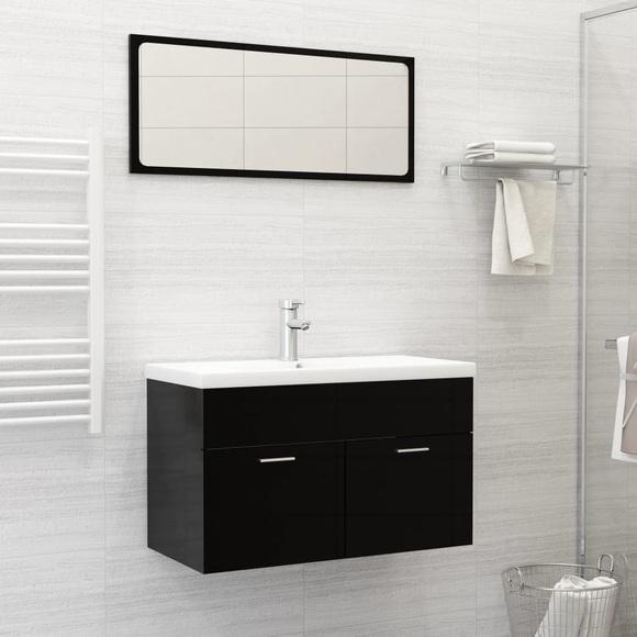 vidaXL Einbauwaschbecken mit Wasserhahn 81x39x18 cm Keramik Weiß