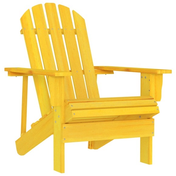 vidaXL Adirondack-Gartenstuhl Massivholz Tanne Gelb