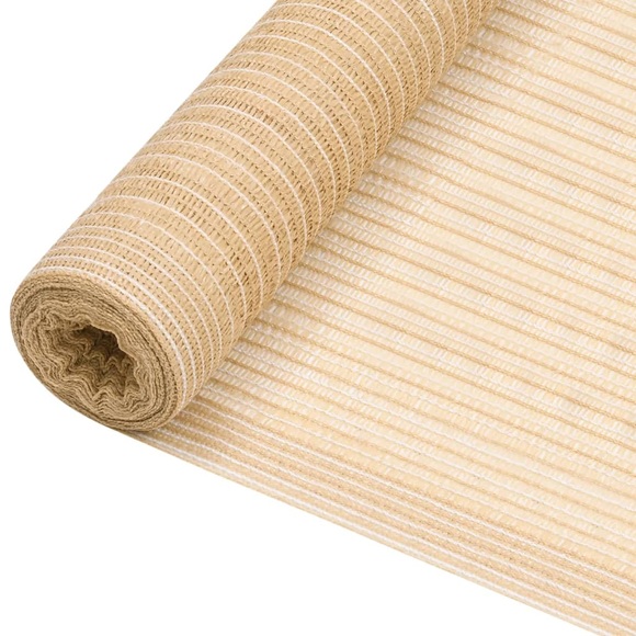vidaXL Zaunblende Beige 1,2x25 m HDPE 195 g/m²
