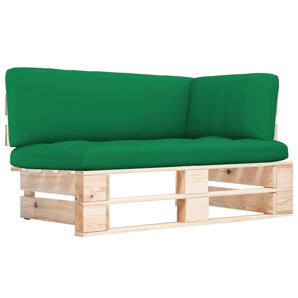vidaXL Garten-Paletten-Ecksofa Imprägniertes Kiefernholz