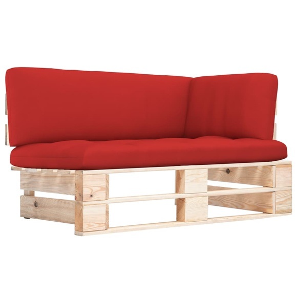vidaXL Garten-Paletten-Ecksofa Imprägniertes Kiefernholz